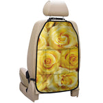 Yellow Rose Print Car Seat Organizers