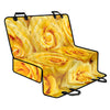 Yellow Rose Print Pet Car Back Seat Cover