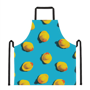 Yellow Rubber Ducks Print Apron