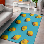 Yellow Rubber Ducks Print Area Rug