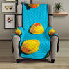 Yellow Rubber Ducks Print Armchair Protector