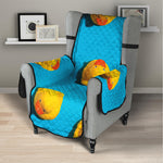 Yellow Rubber Ducks Print Armchair Protector