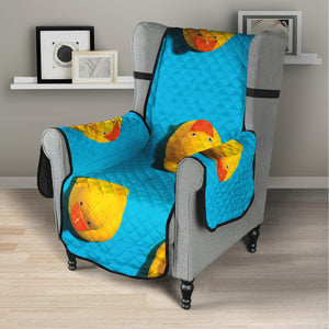 Yellow Rubber Ducks Print Armchair Protector