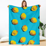 Yellow Rubber Ducks Print Blanket