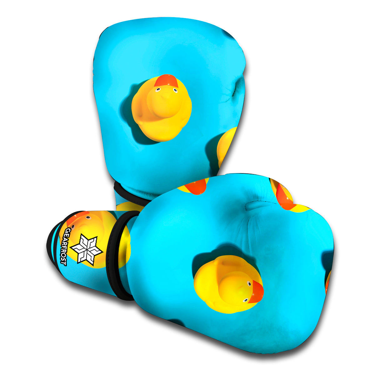 Yellow Rubber Ducks Print Boxing Gloves