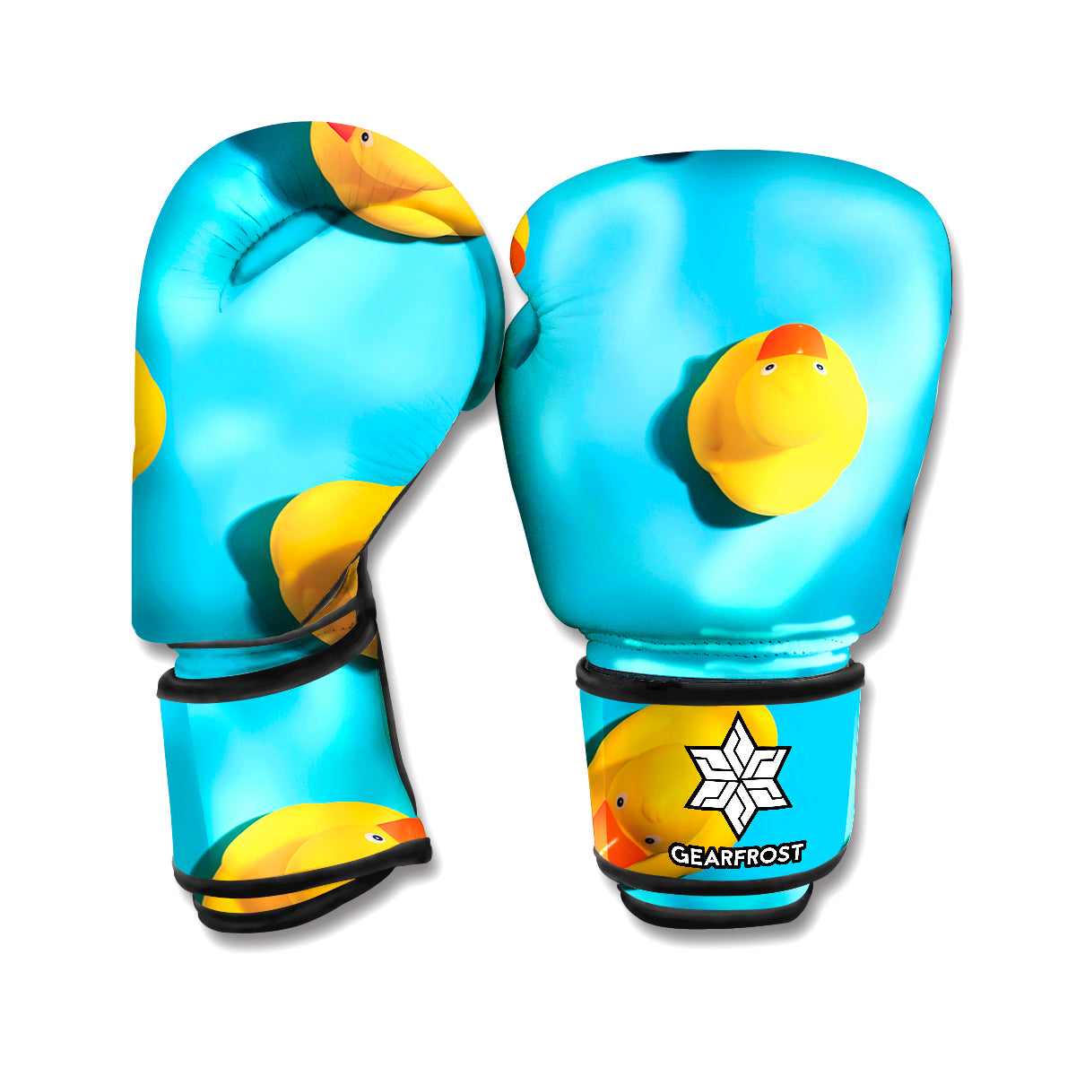 Yellow Rubber Ducks Print Boxing Gloves