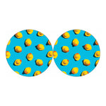 Yellow Rubber Ducks Print Car Coasters
