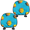 Yellow Rubber Ducks Print Car Headrest Covers