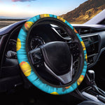 Yellow Rubber Ducks Print Car Steering Wheel Cover