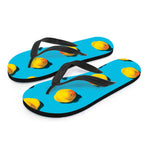 Yellow Rubber Ducks Print Flip Flops