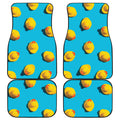 Yellow Rubber Ducks Print Front and Back Car Floor Mats