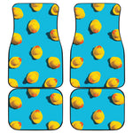 Yellow Rubber Ducks Print Front and Back Car Floor Mats