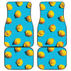 Yellow Rubber Ducks Print Front and Back Car Floor Mats