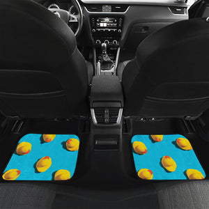 Yellow Rubber Ducks Print Front and Back Car Floor Mats