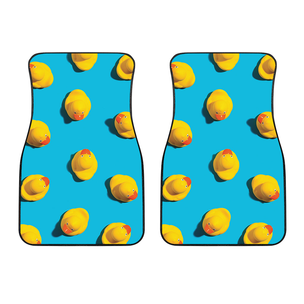 Yellow Rubber Ducks Print Front Car Floor Mats