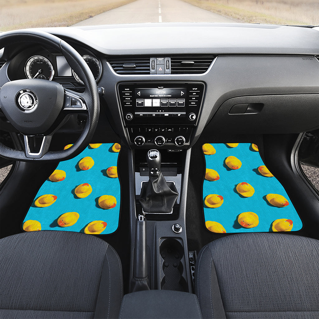 Yellow Rubber Ducks Print Front Car Floor Mats