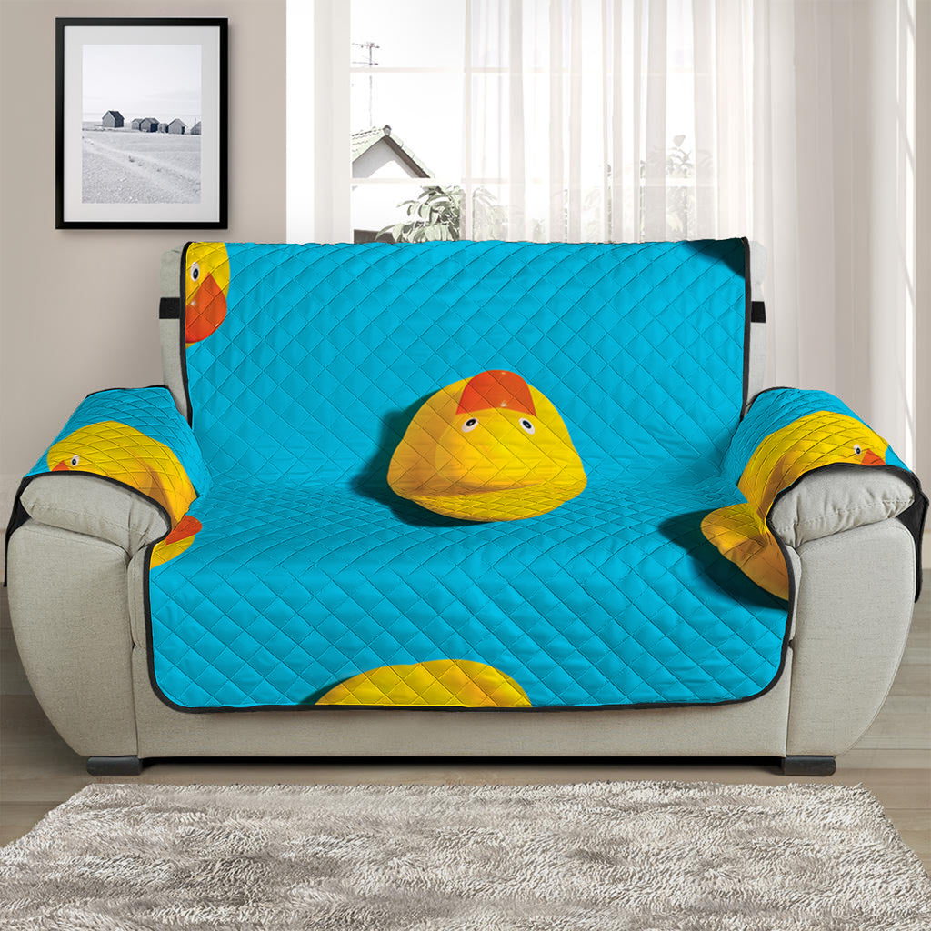 Yellow Rubber Ducks Print Half Sofa Protector