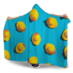 Yellow Rubber Ducks Print Hooded Blanket