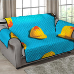 Yellow Rubber Ducks Print Loveseat Protector