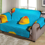 Yellow Rubber Ducks Print Loveseat Protector