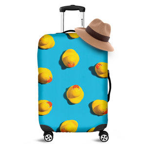 Yellow Rubber Ducks Print Luggage Cover