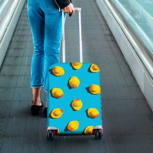 Yellow Rubber Ducks Print Luggage Cover