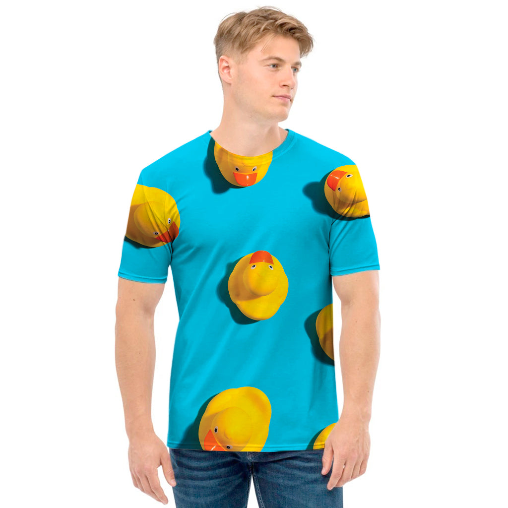 Yellow Rubber Ducks Print Men's T-Shirt