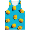 Yellow Rubber Ducks Print Men's Tank Top