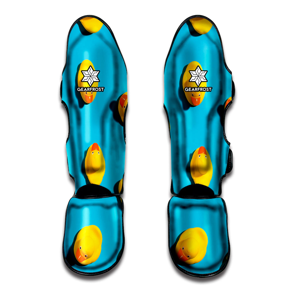 Yellow Rubber Ducks Print Muay Thai Shin Guard