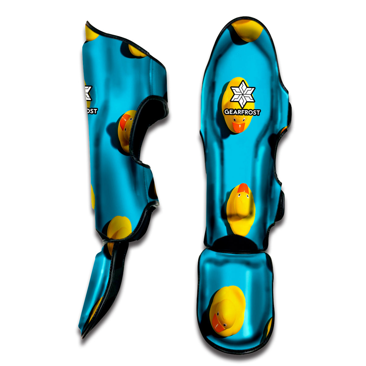 Yellow Rubber Ducks Print Muay Thai Shin Guard