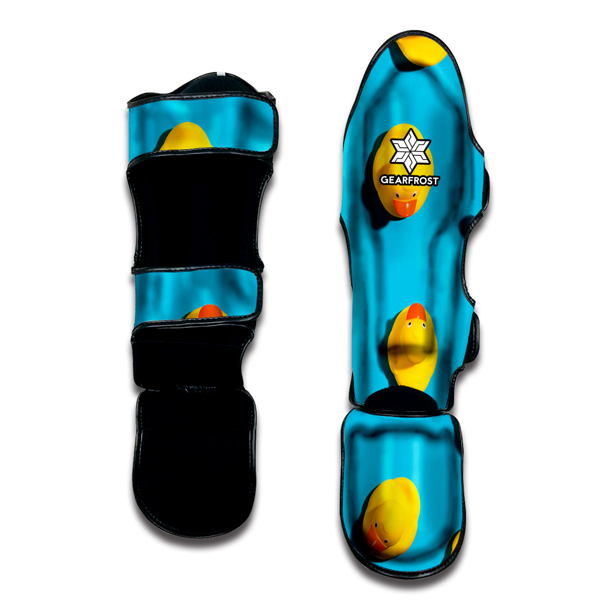 Yellow Rubber Ducks Print Muay Thai Shin Guard