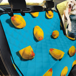 Yellow Rubber Ducks Print Pet Car Back Seat Cover