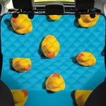 Yellow Rubber Ducks Print Pet Car Back Seat Cover