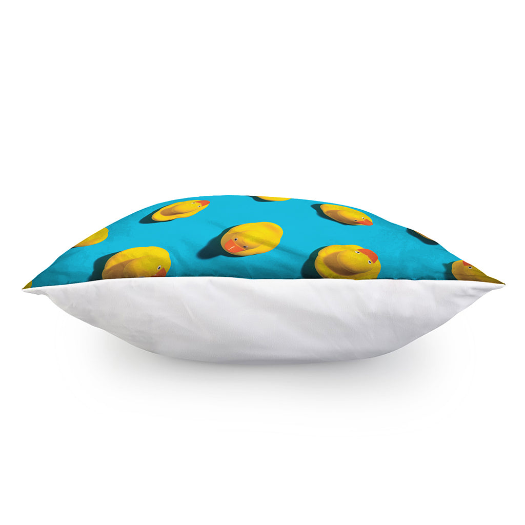 Yellow Rubber Ducks Print Pillow Cover