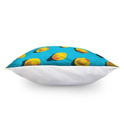 Yellow Rubber Ducks Print Pillow Cover