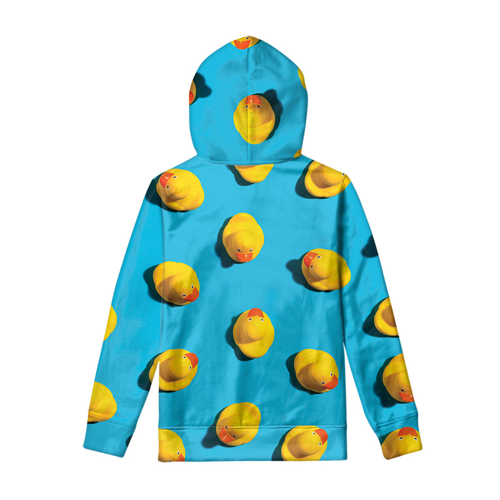 Yellow Rubber Ducks Print Pullover Hoodie