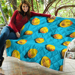 Yellow Rubber Ducks Print Quilt