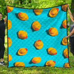 Yellow Rubber Ducks Print Quilt