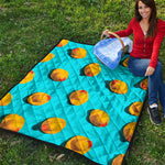 Yellow Rubber Ducks Print Quilt
