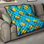Yellow Rubber Ducks Print Quilt