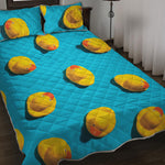 Yellow Rubber Ducks Print Quilt Bed Set