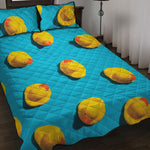 Yellow Rubber Ducks Print Quilt Bed Set