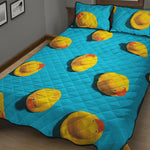 Yellow Rubber Ducks Print Quilt Bed Set