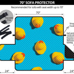 Yellow Rubber Ducks Print Sofa Protector