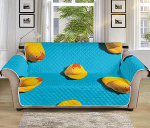 Yellow Rubber Ducks Print Sofa Protector