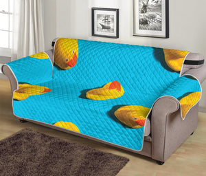 Yellow Rubber Ducks Print Sofa Protector