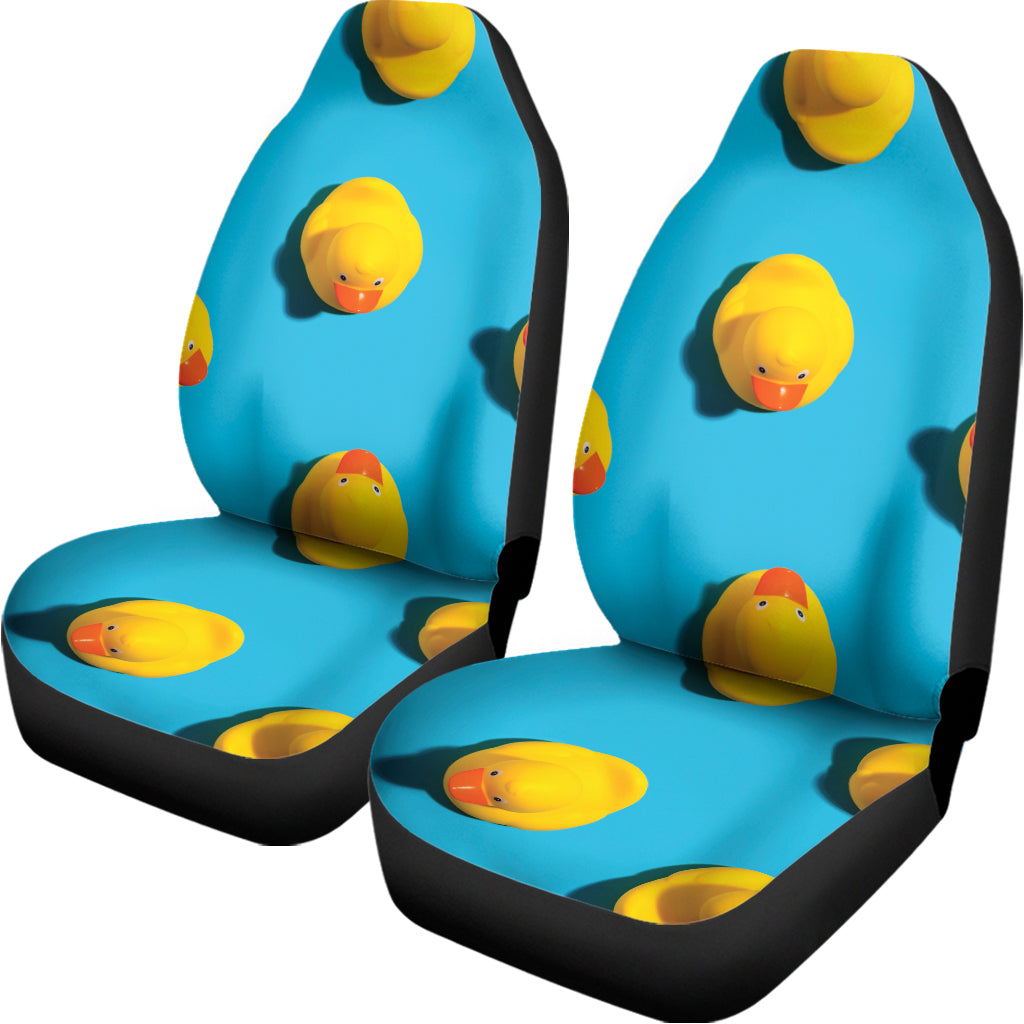 Yellow Rubber Ducks Print Universal Fit Car Seat Covers