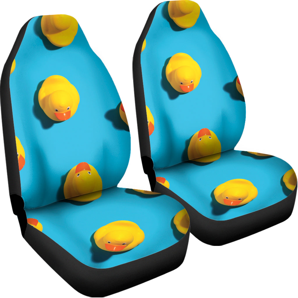 Yellow Rubber Ducks Print Universal Fit Car Seat Covers