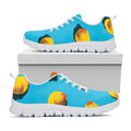 Yellow Rubber Ducks Print White Running Shoes