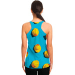 Yellow Rubber Ducks Print Women's Racerback Tank Top